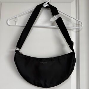 Lancome Cosmetic Shoulder Bag Black Nylon